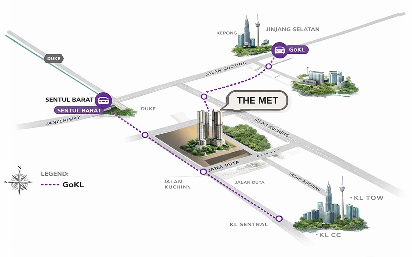 GoKL Magenta Line map to The MET