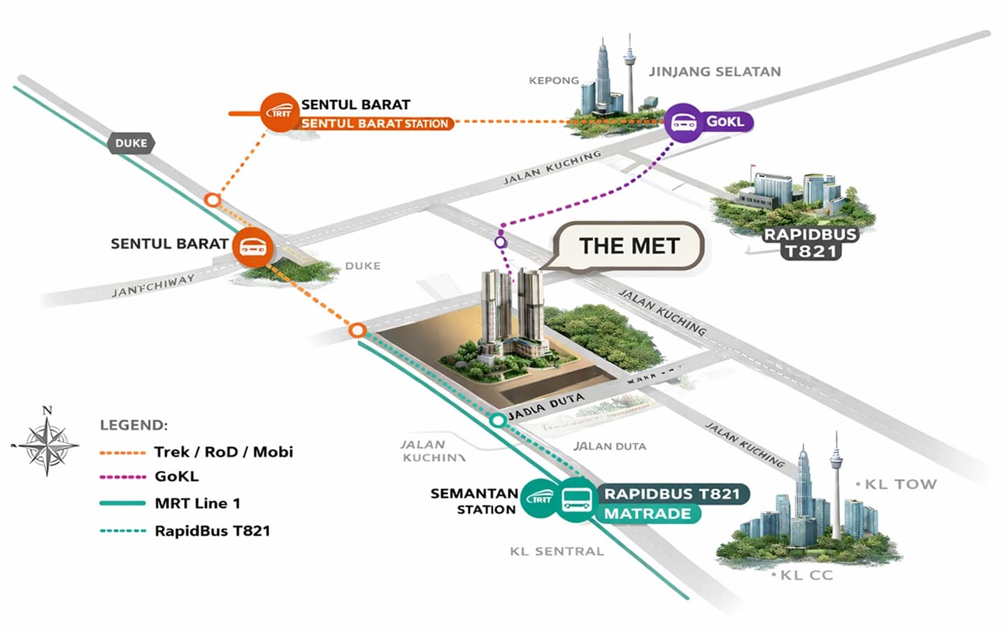 GoKL Magenta Line map to The MET